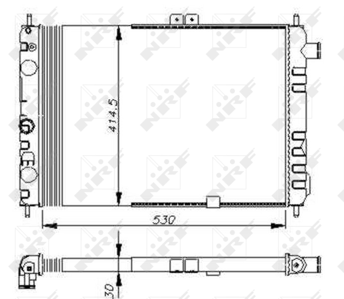 Radiator motor potrivit OPEL ASCONA C, KADETT D 1.3-2.0