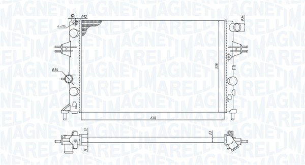 Radiator motor potrivit OPEL ASTRA G 1.6 1.8