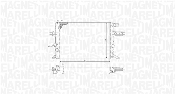 Radiator motor potrivit OPEL ASTRA G, ZAFIRA A 1.4-2.2 [2]