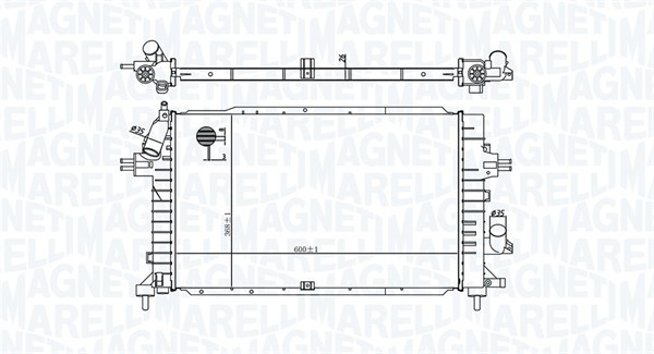 Radiator motor potrivit OPEL ASTRA H, ASTRA H GTC, ZAFIRA B, ZAFIRA B MINIVAN 1.7D 1.9D