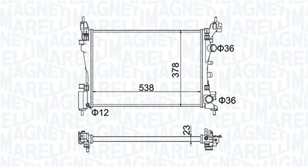 Radiator motor potrivit OPEL CORSA D, CORSA D HATCHBACK 1.0-1.4LPG