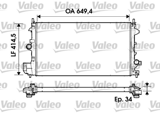 Radiator motor potrivit OPEL SIGNUM, VECTRA C, VECTRA C GTS; SAAB 9-3 1.9D [2]