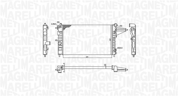 Radiator motor potrivit OPEL VECTRA A 1.4 1.6
