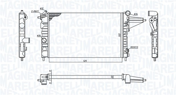 Radiator motor potrivit OPEL VECTRA A 1.4/1.6 [2]