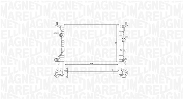 Radiator motor potrivit OPEL VECTRA B 1.6 1.8 2.0