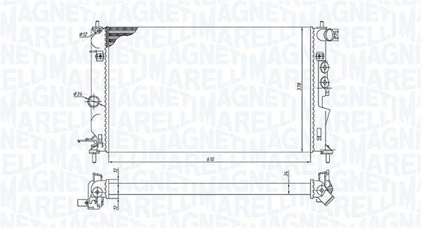 Radiator motor potrivit OPEL VECTRA B 1.8/2.0D [2]