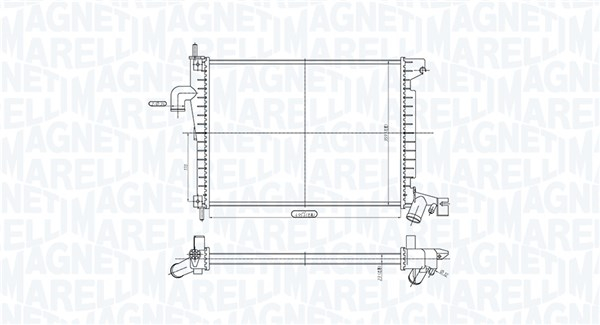 Radiator motor potrivit OPEL VECTRA B 2.0D [2]