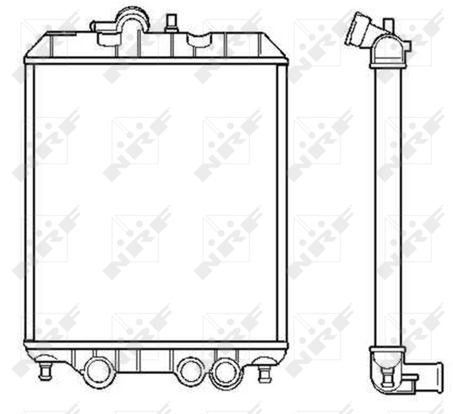 Radiator motor potrivit piaggio porter 1.3 1.3lpg 1.4d