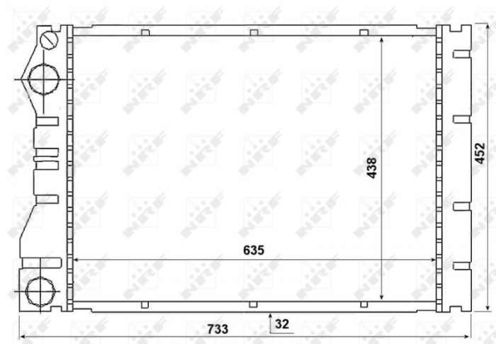 Radiator motor potrivit RENAULT AVANTIME, ESPACE III 2.0 2.2D