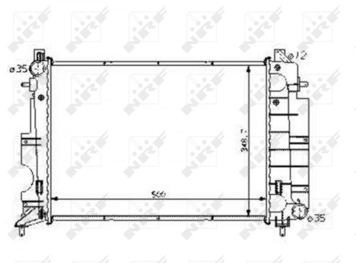 Radiator motor potrivit SAAB 9-3, 900 I, 900 II, 9000 2.0-2.5