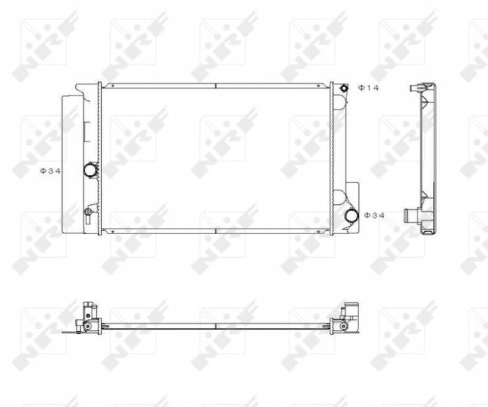 Radiator motor potrivit toyota auris, avensis, corolla, verso 1.3-2.0