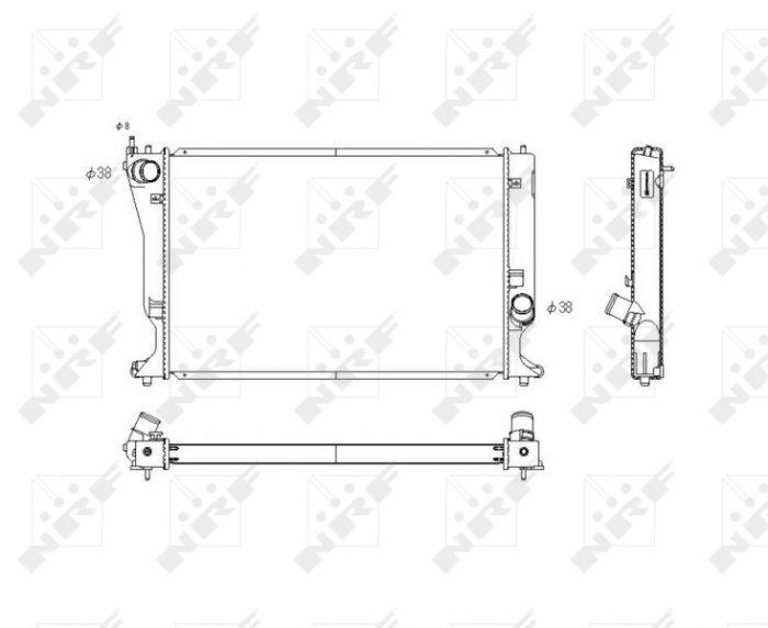 Radiator motor potrivit TOYOTA AVENSIS, COROLLA VERSO 2.2D