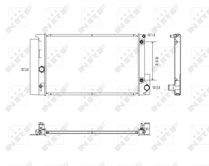 Radiator motor potrivit TOYOTA COROLLA 1.6