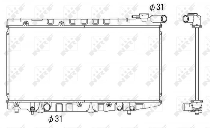 Radiator motor potrivit TOYOTA COROLLA 1.6