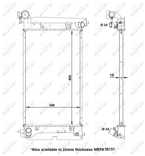 Radiator motor potrivit TOYOTA COROLLA, COROLLA VERSO 1.4 1.6 1.8