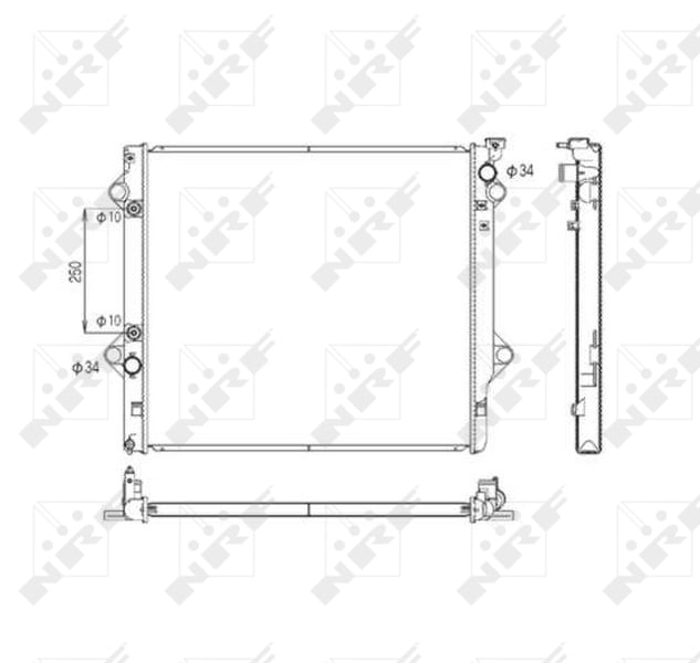 Radiator motor potrivit TOYOTA FJ CRUISER, LAND CRUISER PRADO 4.0