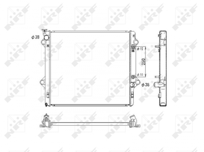 Radiator motor potrivit TOYOTA LAND CRUISER PRADO 3.0D