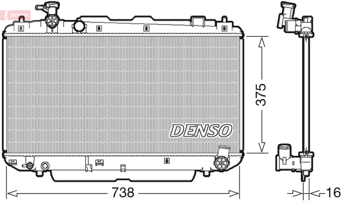 Radiator motor potrivit TOYOTA RAV 4 II 1.8/2.0 05.00-11.05 [2]