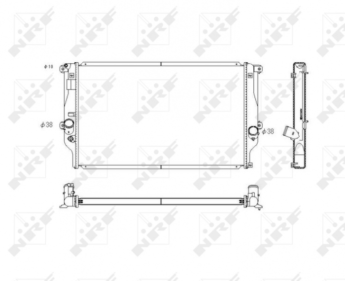Radiator motor potrivit toyota rav 4 iii 2.2d