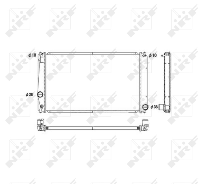 Radiator motor potrivit toyota rav 4 iii, rav 4 iv 2.0 2.4 2.5