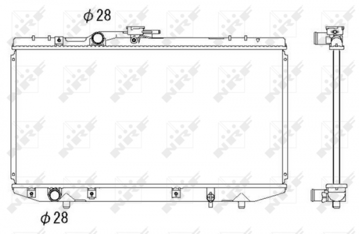 Radiator motor potrivit TOYOTA STARLET 1.3