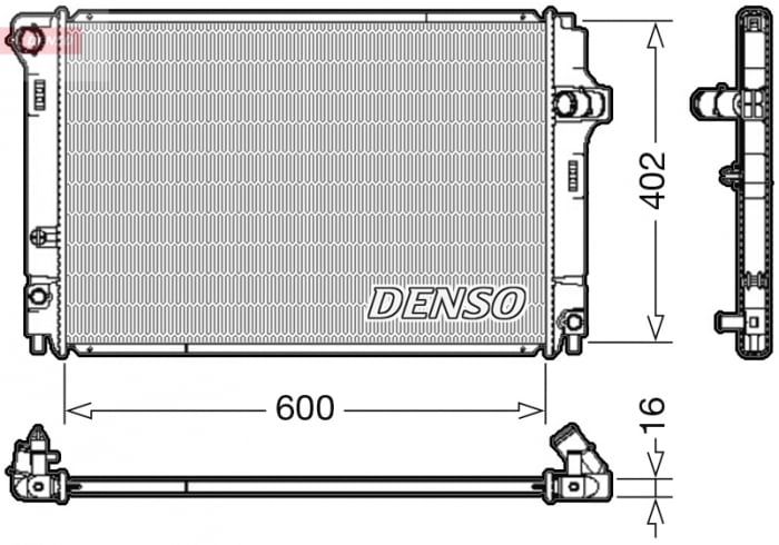 Radiator motor potrivit TOYOTA YARIS 1.5H