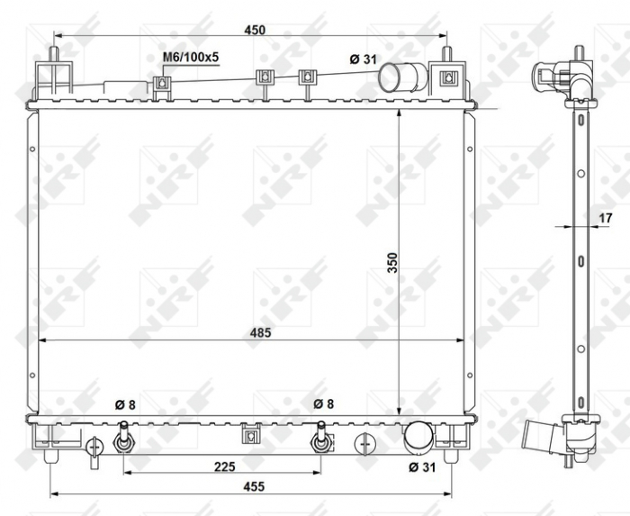 Radiator motor potrivit TOYOTA YARIS, YARIS VERSO 1.3