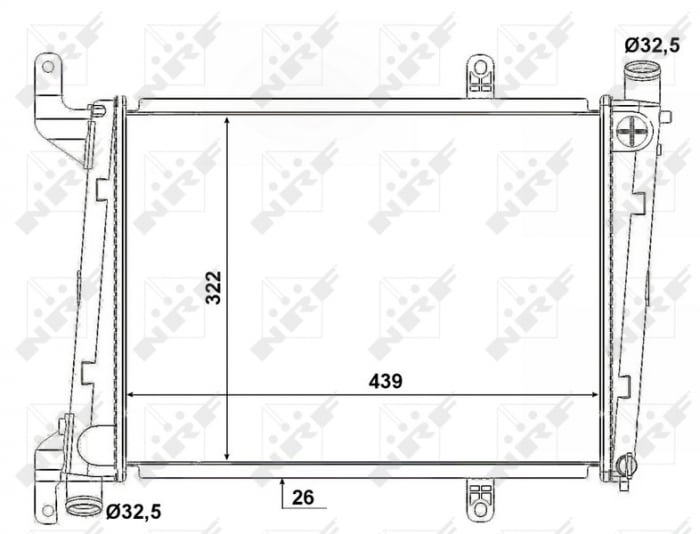 Radiator motor potrivit VOLVO S40 I, V40 1.9D