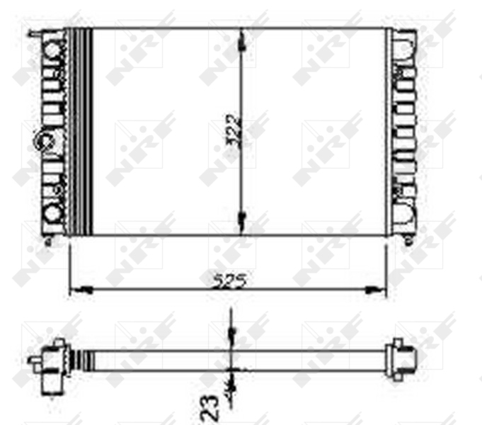 Radiator motor potrivit VW DERBY, PASSAT B2, POLO, POLO CLASSIC, POLO II, SANTANA 1.3-1.8