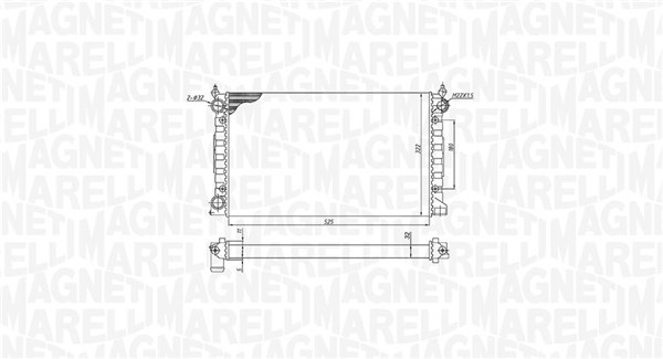 Radiator motor Stanga (Manual) potrivit VW GOLF II, PASSAT B3 B4 1.6 1.8