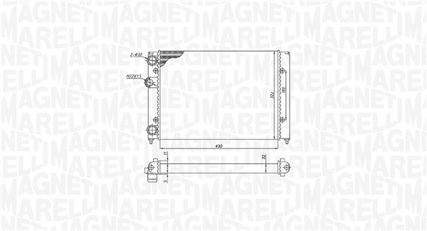 Radiator motor Stanga (Manual) potrivit VW GOLF III, POLO, VENTO 1.4-1.9D