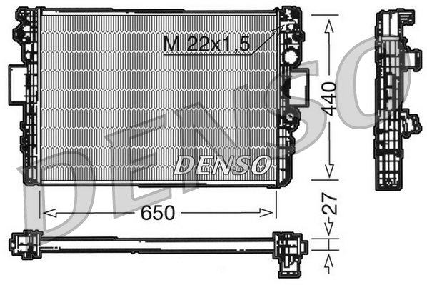 Radiator racire motor potrivit HONDA CR-V III 2.2D dupa 2007 (automat/manual) [3]