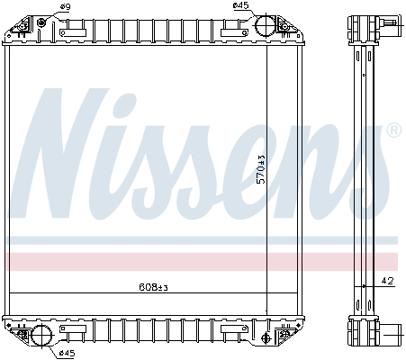 Radiator racire motor (fara cadru) potrivit IVECO EUROCARGO I-III 8060.45STCA 01.91-09.15