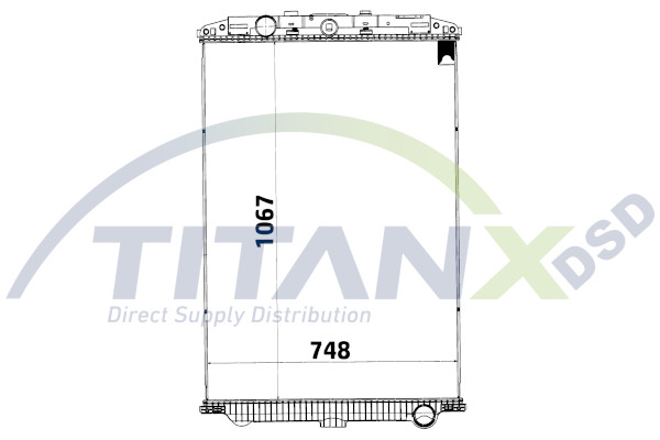 Radiator racire motor (fara rama) potrivit DAF XF 105 MX300 MX340 MX375 10.05-