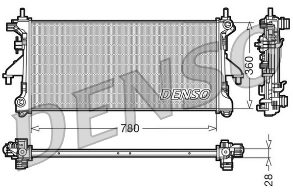 Radiator racire motor potrivit NISSAN CABSTAR, NT400 CABSTAR YD25DDTi-YD25K3LD-5MI dupa 2006 (fara rama) [3]