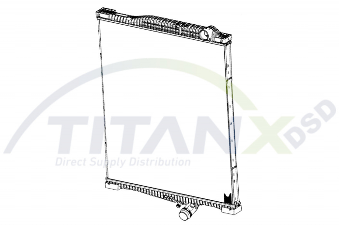 Radiator racire motor (fara rama) potrivit RVI C, K, T; VOLVO FH, FH II, FH III, FH16, FH16 II, FH16 III, FM II, FM III, FMX II, FMX III D11A-330-G13C460 01.03-