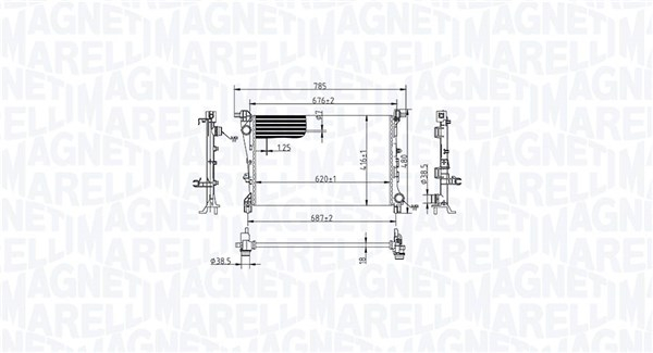 Radiator racire motor (manual) potrivit FIAT 500L 0.9-1.6D 09.12- [3]