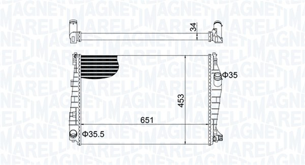 Radiator racire motor potrivit ALFA ROMEO 159, BRERA, SPIDER 1.8-3.2