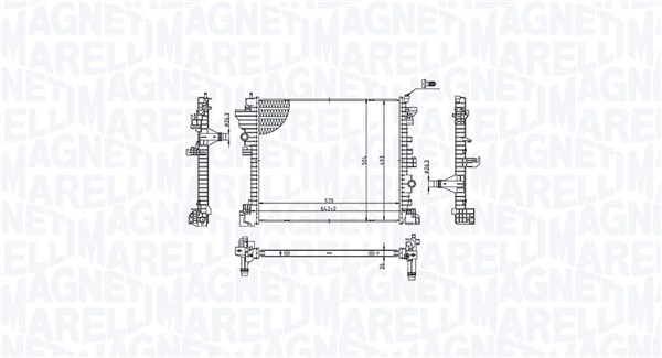 Radiator racire motor potrivit ALFA ROMEO GIULIA, STELVIO 2.0 2.2D 2.9 10.15-