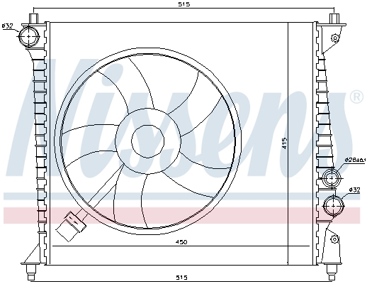 Radiator racire motor potrivit audi a2 1.2d 1.4