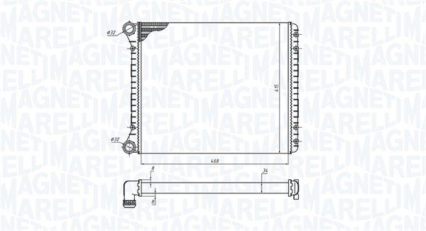 Radiator racire motor potrivit AUDI A2 1.2D-1.6