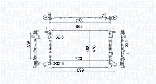 Radiator racire motor potrivit AUDI A4 ALLROAD B9, A4 B9, A5, A6 C8 1.4-2.0H 05.15-