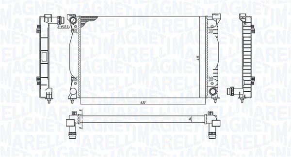 Radiator racire motor potrivit AUDI A4 B6 2.4