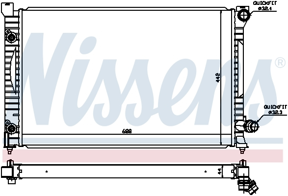 Radiator racire motor potrivit AUDI A6 C5 4.2