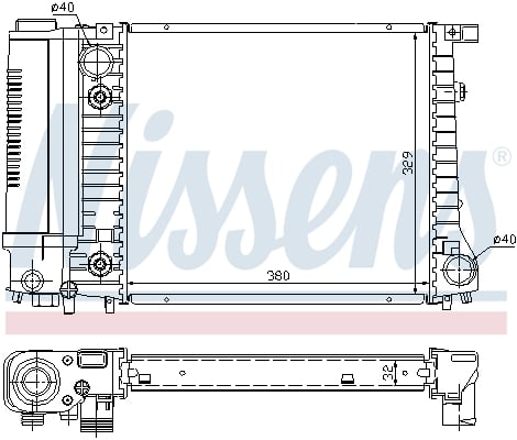 Radiator racire motor potrivit BMW Seria 3 (E30) 1.6 1.8