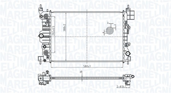 Radiator racire motor potrivit chevrolet aveo 1.6