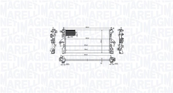 Radiator racire motor potrivit CITROEN JUMPER II; PEUGEOT BOXER 2.0D 2.2D 07.15-