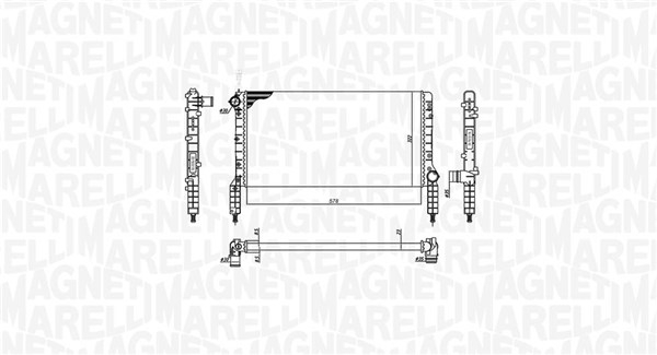 Radiator racire motor potrivit FIAT DOBLO, DOBLO/MINIVAN 1.2/1.6 dupa 2001 [2]