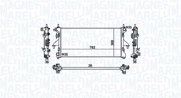 Radiator racire motor potrivit FIAT DUCATO 2.2D-3.0D