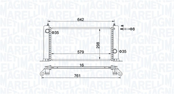 Radiator racire motor potrivit FIAT STILO 1.2 1.4 1.6